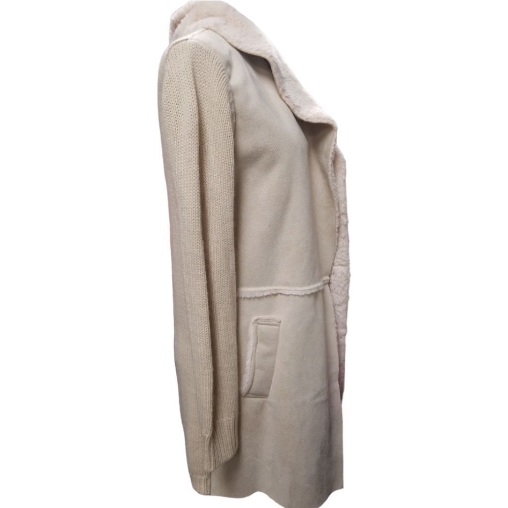 Twelfth Love Sweater Suede Tan Coat Jacket Size Small - Picture 2 of 9